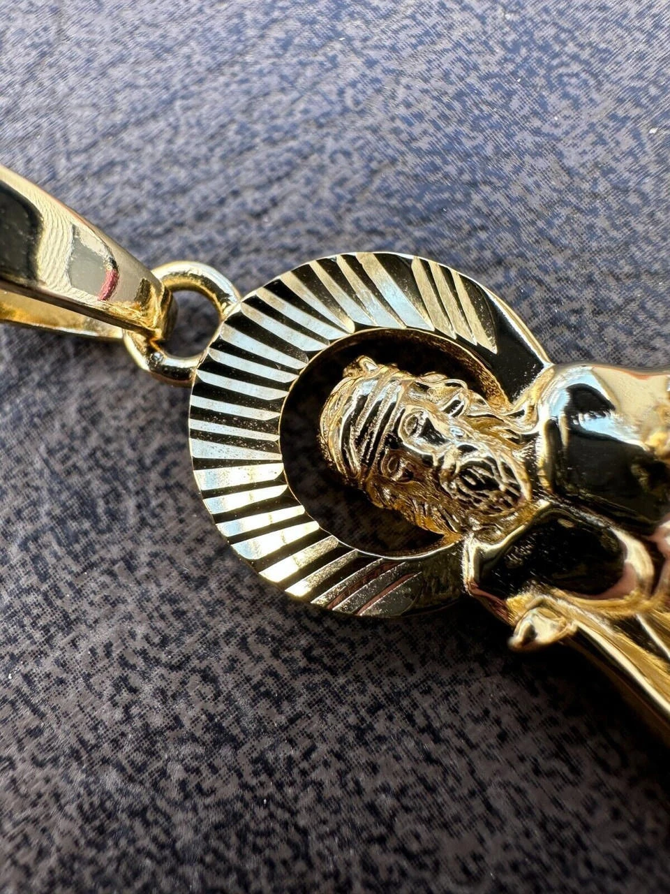 14k Gold Plated 925 Silver Saint St Lazarus Necklace Pendant 1"-2.75" San Lazaro 9 14k Gold Plated 925 Silver Saint St Lazarus Necklace Pendant 1"-2.75" San Lazaro - Image 7