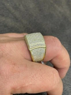 14k Gold Vermeil 925 Silver MOISSANITE Pass Diamond Tester Pinky RING Hip Hop 20 14k Gold Vermeil 925 Silver MOISSANITE Pass Diamond Tester Pinky RING Hip Hop -Harlem Bling Shop 14k gold vermeil 925 silver moissanite pass diamond tester pinky ring hip hop 23158.1664361991