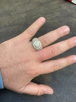 14k Gold Vermeil Mens Iced MOISSANITE Ring Hip Hop Out Size 6 7 8 9 10 11 12 13 -Harlem Bling Shop 14k gold vermeil mens iced moissanite ring hip hop out size 6 7 8 9 10 11 12 13 13492.1664355472