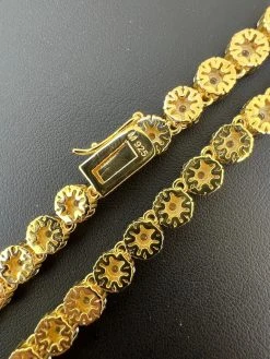 14k Gold Vermeil Silver Real MOISSANITE Hip Hop Cluster Tennis Chain Necklace 23 14k Gold Vermeil Silver Real MOISSANITE Hip Hop Cluster Tennis Chain Necklace -Harlem Bling Shop 14k gold vermeil silver real moissanite hip hop cluster tennis chain necklace 31435.1664302694