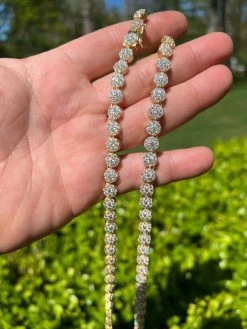 14k Gold Vermeil Silver Real MOISSANITE Hip Hop Cluster Tennis Chain Necklace 22 14k Gold Vermeil Silver Real MOISSANITE Hip Hop Cluster Tennis Chain Necklace -Harlem Bling Shop 14k gold vermeil silver real moissanite hip hop cluster tennis chain necklace 79287.1664301405