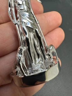 3D Real Solid 925 Silver Saint St Lazarus Necklace Pendant Plain San Lazaro 38 3D Real Solid 925 Silver Saint St Lazarus Necklace Pendant Plain San Lazaro -Harlem Bling Shop 3d real solid 925 silver saint st lazarus necklace pendant plain san lazaro 33590.1697250892