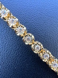 3mm MOISSANITE Illusion Set Tennis Chain Necklace 14k Gold Vermeil 925 Silver 32 3mm MOISSANITE Illusion Set Tennis Chain Necklace 14k Gold Vermeil 925 Silver -Harlem Bling Shop 3mm moissanite illusion set tennis chain necklace 14k gold vermeil 925 silver 81277.1674668565