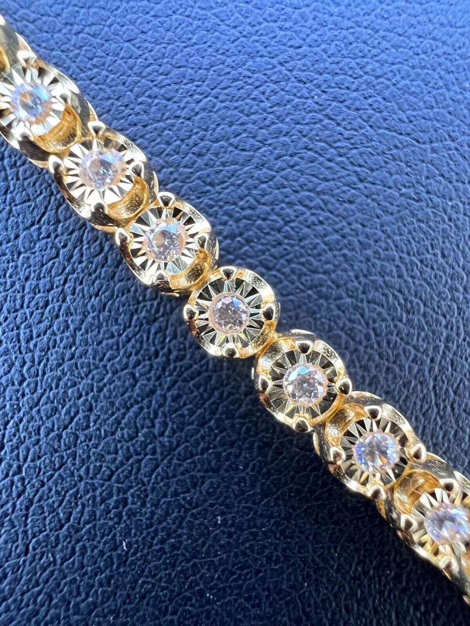 3mm MOISSANITE Illusion Set Tennis Chain Necklace 14k Gold Vermeil 925 Silver 16 3mm MOISSANITE Illusion Set Tennis Chain Necklace 14k Gold Vermeil 925 Silver - Image 14