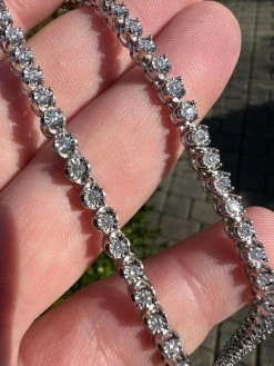 3mm MOISSANITE Illusion Set Tennis Chain Necklace 925 Silver Pass Diamond Tester 33 3mm MOISSANITE Illusion Set Tennis Chain Necklace 925 Silver Pass Diamond Tester -Harlem Bling Shop 3mm moissanite illusion set tennis chain necklace 925 silver pass diamond tester 06192.1674668412