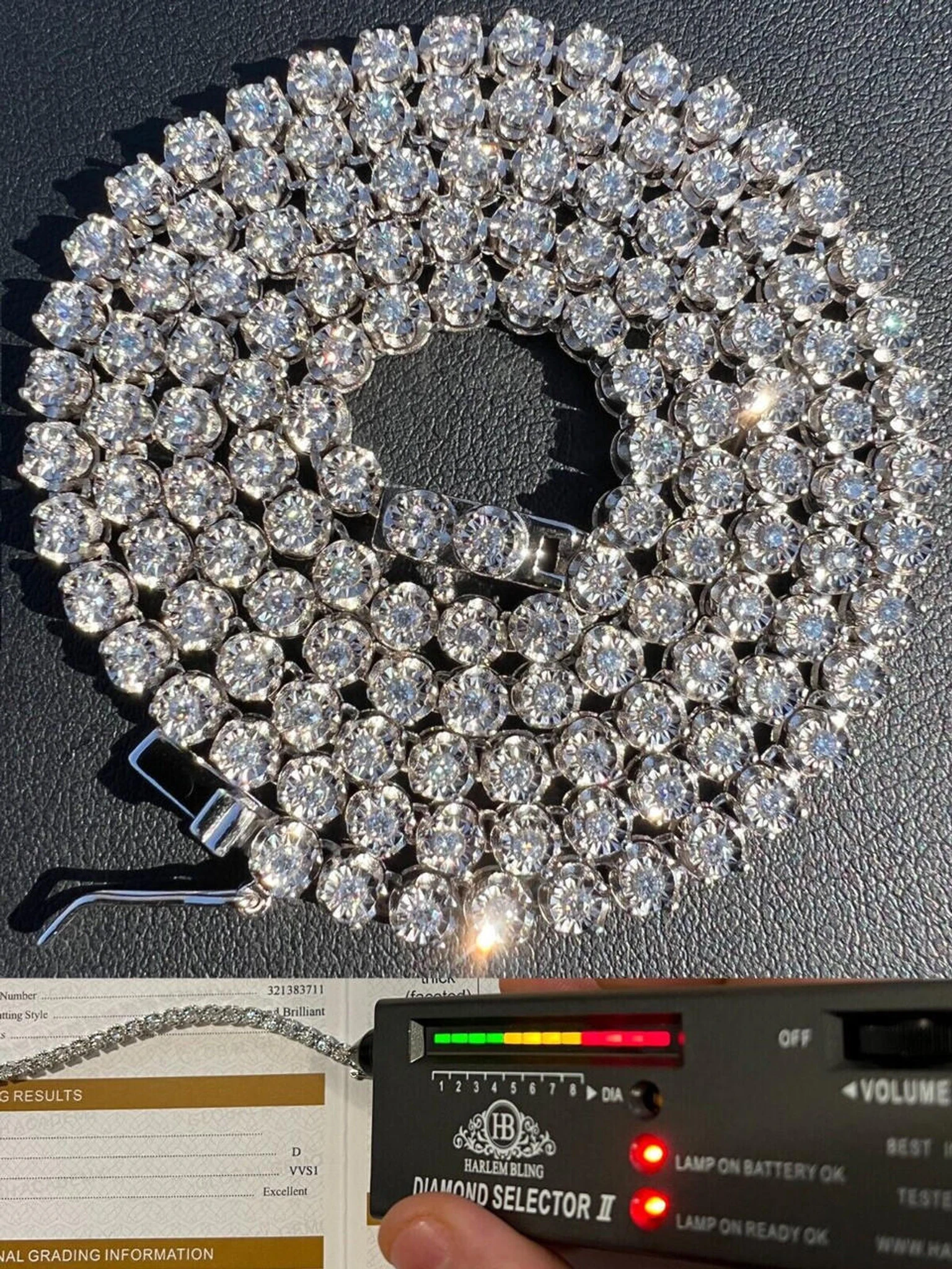 3mm MOISSANITE Illusion Set Tennis Chain Necklace 925 Silver Pass Diamond Tester 3 3mm MOISSANITE Illusion Set Tennis Chain Necklace 925 Silver Pass Diamond Tester