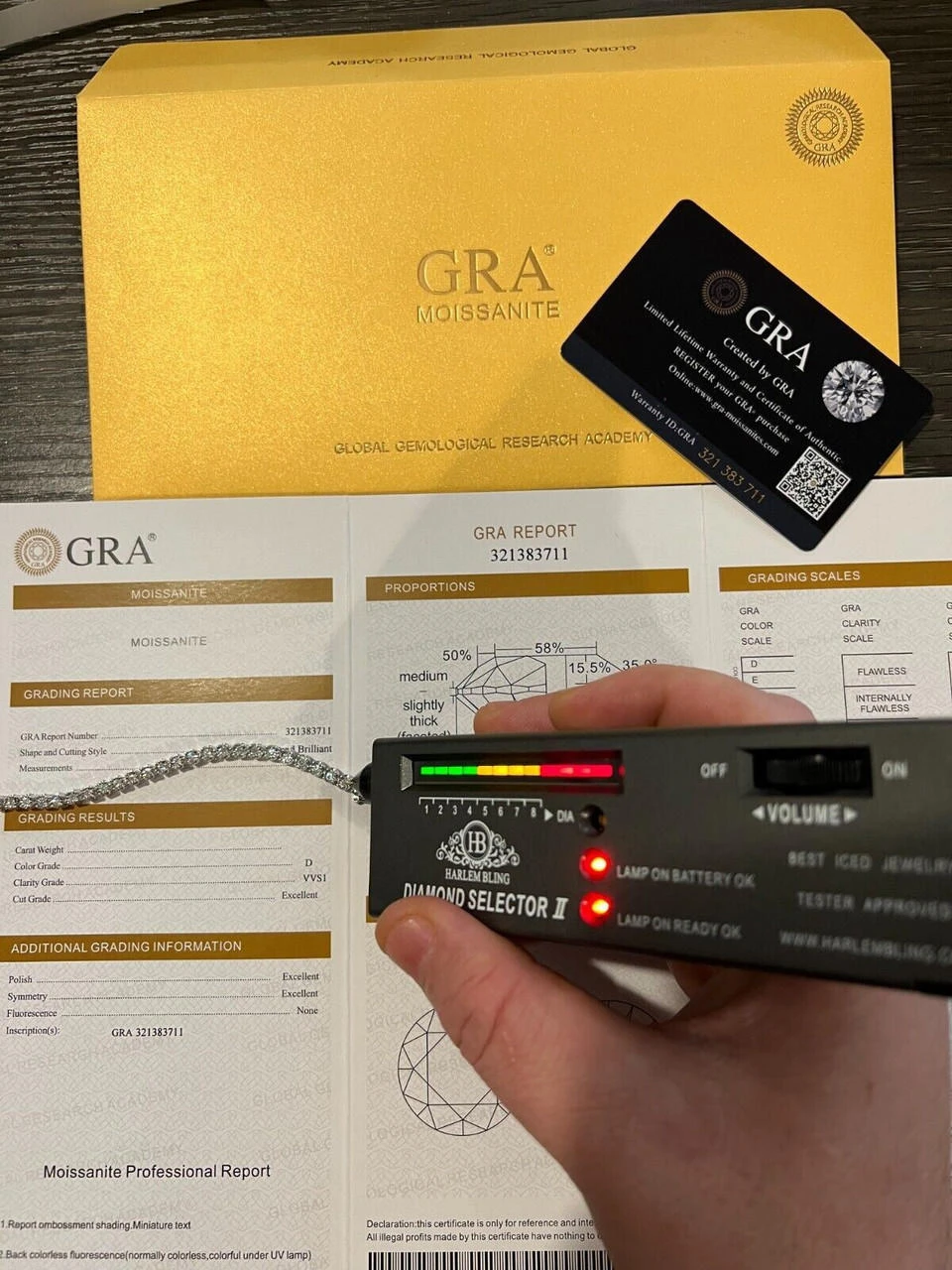 3mm MOISSANITE Illusion Set Tennis Chain Necklace 925 Silver Pass Diamond Tester 6 3mm MOISSANITE Illusion Set Tennis Chain Necklace 925 Silver Pass Diamond Tester - Image 4