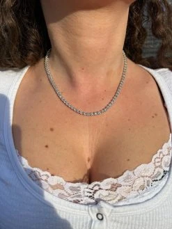 3mm MOISSANITE Illusion Set Tennis Chain Necklace 925 Silver Pass Diamond Tester 26 3mm MOISSANITE Illusion Set Tennis Chain Necklace 925 Silver Pass Diamond Tester -Harlem Bling Shop 3mm moissanite illusion set tennis chain necklace 925 silver pass diamond tester 80812.1674668428