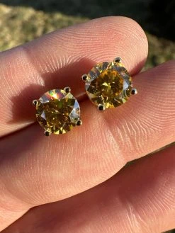Canary Yellow Moissanite Screwback Stud Earrings 14k Gold Vermeil 925 Silver 3-8mm Diamond Tester 26 Canary Yellow Moissanite Screwback Stud Earrings 14k Gold Vermeil 925 Silver 3-8mm Diamond Tester -Harlem Bling Shop canary yellow moissanite screwback stud earrings 14k gold vermeil 925 silver 3 8mm diamond tester 34588.1676485171
