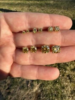 Canary Yellow Moissanite Screwback Stud Earrings 14k Gold Vermeil 925 Silver 3-8mm Diamond Tester 35 Canary Yellow Moissanite Screwback Stud Earrings 14k Gold Vermeil 925 Silver 3-8mm Diamond Tester -Harlem Bling Shop canary yellow moissanite screwback stud earrings 14k gold vermeil 925 silver 3 8mm diamond tester 80596.1676485193
