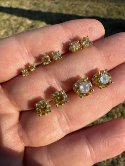 Canary Yellow Moissanite Screwback Stud Earrings 14k Gold Vermeil 925 Silver 3-8mm Diamond Tester 36 Canary Yellow Moissanite Screwback Stud Earrings 14k Gold Vermeil 925 Silver 3-8mm Diamond Tester -Harlem Bling Shop canary yellow moissanite screwback stud earrings 14k gold vermeil 925 silver 3 8mm diamond tester 88471.1676485202