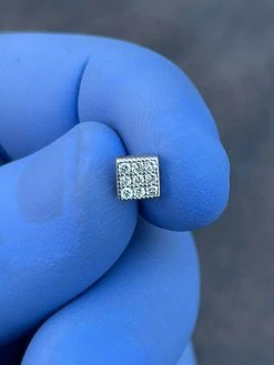 0.2ct REAL Natural VS G Diamond Mens Ladies Earrings Iced Small 5mm Square Studs 22 0.2ct REAL Natural VS G Diamond Mens Ladies Earrings Iced Small 5mm Square Studs -Harlem Bling Shop harlembling 0.2ct real natural vs g diamond mens ladies earrings iced small 5mm square studs 59310.1664373420