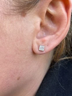 0.2ct REAL Natural VS G Diamond Mens Ladies Earrings Iced Small 5mm Square Studs 25 0.2ct REAL Natural VS G Diamond Mens Ladies Earrings Iced Small 5mm Square Studs -Harlem Bling Shop harlembling 0.2ct real natural vs g diamond mens ladies earrings iced small 5mm square studs 89985.1664371568