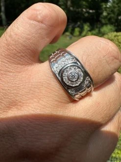 0.5ct Moissanite Men's Real Solid 925 Silver Ring Passes Tester Iced Sizes 6-13 -Harlem Bling Shop harlembling 0.5ct moissanite mens real solid 925 silver ring passes tester iced sizes 6 13 13188.1691108797