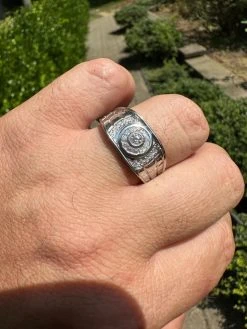 0.5ct Moissanite Men's Real Solid 925 Silver Ring Passes Tester Iced Sizes 6-13 -Harlem Bling Shop harlembling 0.5ct moissanite mens real solid 925 silver ring passes tester iced sizes 6 13 47655.1691108596