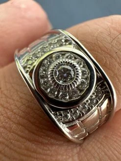 0.5ct Moissanite Men's Real Solid 925 Silver Ring Passes Tester Iced Sizes 6-13 -Harlem Bling Shop harlembling 0.5ct moissanite mens real solid 925 silver ring passes tester iced sizes 6 13 72503.1691108906