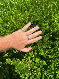 0.5ct Moissanite Men's Real Solid 925 Silver Ring Passes Tester Iced Sizes 6-13 -Harlem Bling Shop harlembling 0.5ct moissanite mens real solid 925 silver ring passes tester iced sizes 6 13 75981.1691108569