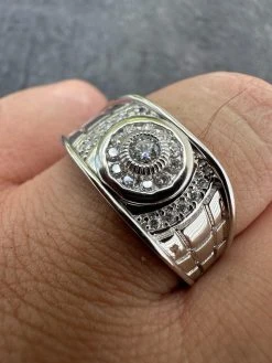 0.5ct Moissanite Men's Real Solid 925 Silver Ring Passes Tester Iced Sizes 6-13 -Harlem Bling Shop harlembling 0.5ct moissanite mens real solid 925 silver ring passes tester iced sizes 6 13 85962.1691108855