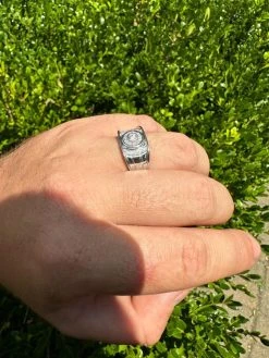 0.5ct Moissanite Men's Real Solid 925 Silver Ring Passes Tester Iced Sizes 6-13 -Harlem Bling Shop harlembling 0.5ct moissanite mens real solid 925 silver ring passes tester iced sizes 6 13 94999.1691109090