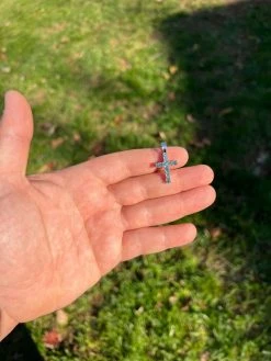 1" Blue Green MOISSANITE Real 925 Silver Iced Cross Pendant Diamond Tester ✅ 24 1" Blue Green MOISSANITE Real 925 Silver Iced Cross Pendant Diamond Tester ✅ -Harlem Bling Shop harlembling 1 blue green moissanite real 925 silver iced cross pendant diamond tester 07768.1670514744