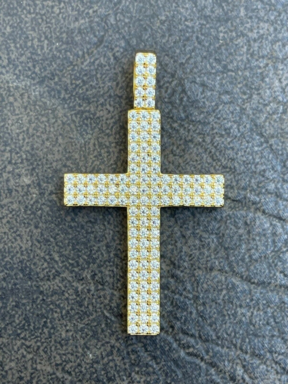 1.7ct MOISSANITE Cross Pendant Iced Hip Hop Out Necklace Real 925 Silver / Gold 12 1.7ct MOISSANITE Cross Pendant Iced Hip Hop Out Necklace Real 925 Silver / Gold - Image 10