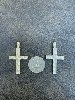 1.7ct MOISSANITE Cross Pendant Iced Hip Hop Out Necklace Real 925 Silver / Gold 17 1.7ct MOISSANITE Cross Pendant Iced Hip Hop Out Necklace Real 925 Silver / Gold -Harlem Bling Shop harlembling 1.7ct moissanite cross pendant iced hip hop out necklace real 925 silver gold 98340.1664376819