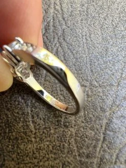 1.7ct Real Moissanite Promise Engagement Ring 925 Silver Three Stone VVS D Color -Harlem Bling Shop harlembling 1.7ct real moissanite promise engagement ring 925 silver three stone vvs d color 04028.1664543884