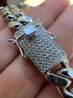12mm Miami Cuban Link Chain Necklace Bracelet Solid 925 Silver MOISSANITE Clasp 25 12mm Miami Cuban Link Chain Necklace Bracelet Solid 925 Silver MOISSANITE Clasp -Harlem Bling Shop harlembling 12mm miami cuban link chain necklace bracelet solid 925 silver moissanite clasp 62247.1664302576