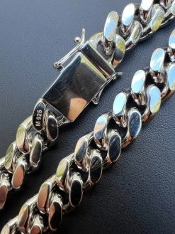 12mm Miami Cuban Link Chain Necklace Bracelet Solid 925 Silver MOISSANITE Clasp 22 12mm Miami Cuban Link Chain Necklace Bracelet Solid 925 Silver MOISSANITE Clasp -Harlem Bling Shop harlembling 12mm miami cuban link chain necklace bracelet solid 925 silver moissanite clasp 90741.1664302806