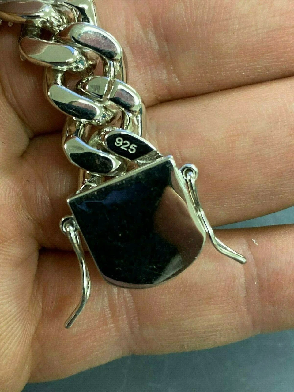 12mm Real Miami Cuban Link Solid 925 Silver Iced Moissanite Passes Diamond Test 14 12mm Real Miami Cuban Link Solid 925 Silver Iced Moissanite Passes Diamond Test - Image 12