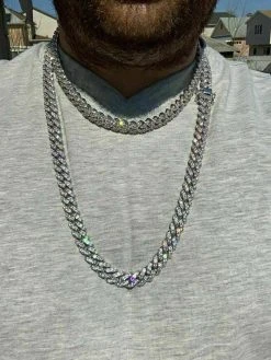 12mm Real Miami Cuban Link Solid 925 Silver Iced Moissanite Passes Diamond Test 17 12mm Real Miami Cuban Link Solid 925 Silver Iced Moissanite Passes Diamond Test -Harlem Bling Shop harlembling 12mm real miami cuban link solid 925 silver iced moissanite passes diamond test 64382.1664377319