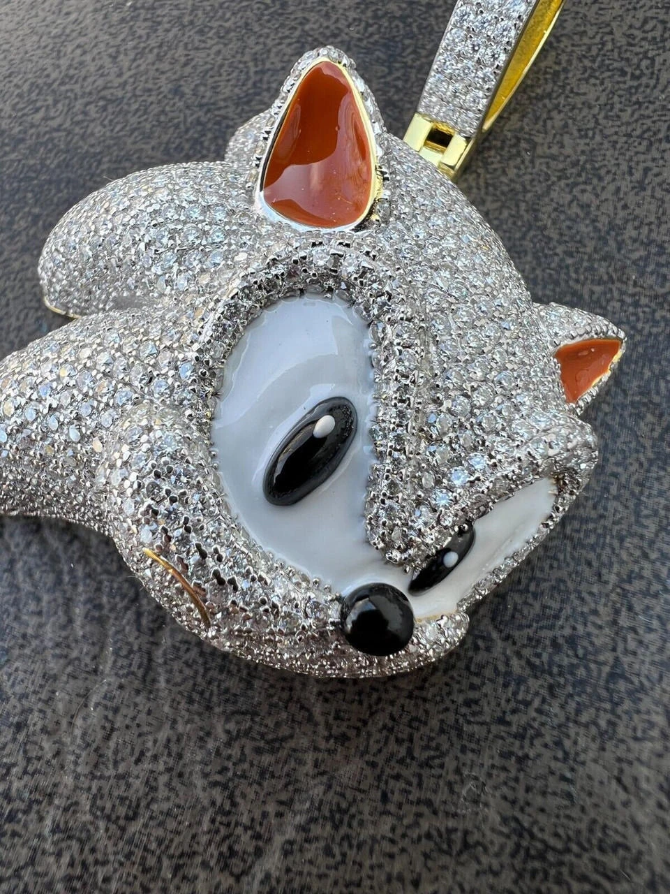 13.5ct MOISSANITE 925 Silver / Gold Plated Iced Large Sonic The Hedgehog Necklace Pendant 21 13.5ct MOISSANITE 925 Silver / Gold Plated Iced Large Sonic The Hedgehog Necklace Pendant - Image 19