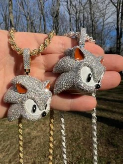 13.5ct MOISSANITE 925 Silver / Gold Plated Iced Large Sonic The Hedgehog Necklace Pendant 39 13.5ct MOISSANITE 925 Silver / Gold Plated Iced Large Sonic The Hedgehog Necklace Pendant -Harlem Bling Shop harlembling 13.5ct moissanite 925 silver gold plated iced large sonic the hedgehog necklace pendant 54370.1675187706