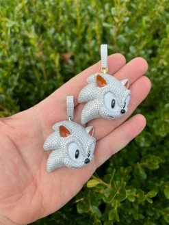 13.5ct MOISSANITE 925 Silver / Gold Plated Iced Large Sonic The Hedgehog Necklace Pendant 36 13.5ct MOISSANITE 925 Silver / Gold Plated Iced Large Sonic The Hedgehog Necklace Pendant -Harlem Bling Shop harlembling 13.5ct moissanite 925 silver gold plated iced large sonic the hedgehog necklace pendant 76464.1675187764