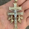 14k Gold Over Solid 925 Silver Caravaca Cross Double Crucifix For Men LARGE 2.5" 1 14k Gold Over Solid 925 Silver Caravaca Cross Double Crucifix For Men LARGE 2.5" -Harlem Bling Shop harlembling 14k gold over solid 925 silver caravaca cross double crucifix for men large 2.5 78250.1664400240