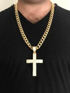 14k Gold Over Solid 925 Silver Mens Large Cross 5ct Diamonds 3.25” BIG Hip Hop 29 14k Gold Over Solid 925 Silver Mens Large Cross 5ct Diamonds 3.25” BIG Hip Hop -Harlem Bling Shop harlembling 14k gold over solid 925 silver mens large cross 5ct diamonds 3.25 big hip hop 24274.1665671024
