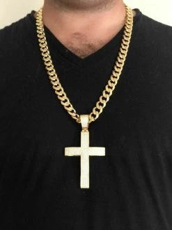 14k Gold Over Solid 925 Silver Mens Large Cross 5ct Diamonds 3.25” BIG Hip Hop 26 14k Gold Over Solid 925 Silver Mens Large Cross 5ct Diamonds 3.25” BIG Hip Hop -Harlem Bling Shop harlembling 14k gold over solid 925 silver mens large cross 5ct diamonds 3.25 big hip hop 58296.1664382405