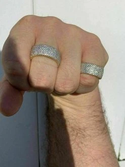 14k Gold Over Solid 925 Silver Real Icy Eternity Band Wedding Hip Hop Pinky Ring 20 14k Gold Over Solid 925 Silver Real Icy Eternity Band Wedding Hip Hop Pinky Ring -Harlem Bling Shop harlembling 14k gold over solid 925 silver real icy eternity band wedding hip hop pinky ring 96530.1664387415