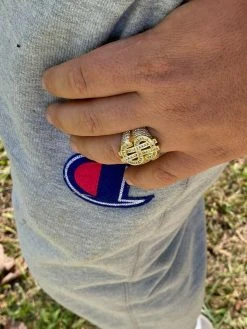 14k Gold Real Solid 925 Sterling Silver Men's Hip Hop Dollar Sign $ Pinky Ring 21 14k Gold Real Solid 925 Sterling Silver Men's Hip Hop Dollar Sign $ Pinky Ring -Harlem Bling Shop harlembling 14k gold real solid 925 sterling silver mens hip hop dollar sign dollar pinky ring 12396.1664383355