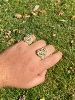 14k Gold Real Solid 925 Sterling Silver Men's Hip Hop Dollar Sign $ Pinky Ring 18 14k Gold Real Solid 925 Sterling Silver Men's Hip Hop Dollar Sign $ Pinky Ring -Harlem Bling Shop harlembling 14k gold real solid 925 sterling silver mens hip hop dollar sign dollar pinky ring 15369.1664392444