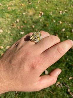 14k Gold Real Solid 925 Sterling Silver Men's Hip Hop Dollar Sign $ Pinky Ring 23 14k Gold Real Solid 925 Sterling Silver Men's Hip Hop Dollar Sign $ Pinky Ring -Harlem Bling Shop harlembling 14k gold real solid 925 sterling silver mens hip hop dollar sign dollar pinky ring 99713.1664375079