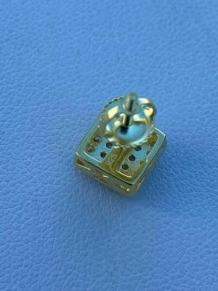 14k Gold Vermeil 925 Iced MOISSANITE Square Screwback Earrings Pass Diamond Test 25 14k Gold Vermeil 925 Iced MOISSANITE Square Screwback Earrings Pass Diamond Test -Harlem Bling Shop harlembling 14k gold vermeil 925 iced moissanite square screwback earrings pass diamond test 19432.1664356677