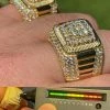 14k Gold Vermeil 925 Silver Men's Hip Hop Iced Moissanite Ring Pass Diamond Test 2 14k Gold Vermeil 925 Silver Men's Hip Hop Iced Moissanite Ring Pass Diamond Test -Harlem Bling Shop harlembling 14k gold vermeil 925 silver mens hip hop iced moissanite ring pass diamond test 38549.1664388980