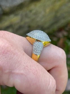 14k Gold Vermeil 925 Silver Round 3D Men's Diamond Pinky Ring Iced Bling Jewelry 20 14k Gold Vermeil 925 Silver Round 3D Men's Diamond Pinky Ring Iced Bling Jewelry -Harlem Bling Shop harlembling 14k gold vermeil 925 silver round 3d mens diamond pinky ring iced bling jewelry 11427.1664356036