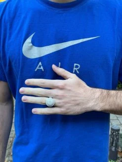 14k Gold Vermeil 925 Silver Round 3D Men's Diamond Pinky Ring Iced Bling Jewelry 17 14k Gold Vermeil 925 Silver Round 3D Men's Diamond Pinky Ring Iced Bling Jewelry -Harlem Bling Shop harlembling 14k gold vermeil 925 silver round 3d mens diamond pinky ring iced bling jewelry 87999.1664358981