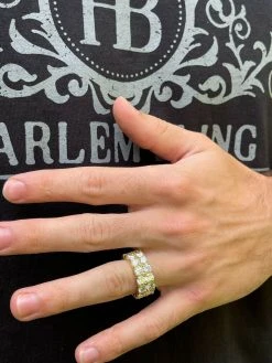 14k Gold Vermeil Hip Hop Iced Tennis 10mm MOISSANITE Ring Passes Diamond Tester 17 14k Gold Vermeil Hip Hop Iced Tennis 10mm MOISSANITE Ring Passes Diamond Tester -Harlem Bling Shop harlembling 14k gold vermeil hip hop iced tennis 10mm moissanite ring passes diamond tester 15449.1664399871