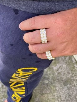 14k Gold Vermeil Hip Hop Iced Tennis 10mm MOISSANITE Ring Passes Diamond Tester 21 14k Gold Vermeil Hip Hop Iced Tennis 10mm MOISSANITE Ring Passes Diamond Tester -Harlem Bling Shop harlembling 14k gold vermeil hip hop iced tennis 10mm moissanite ring passes diamond tester 16609.1664387003