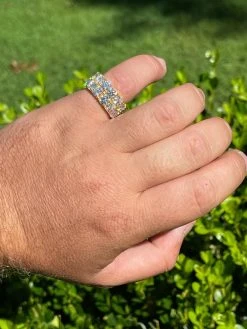 14k Gold Vermeil Hip Hop Iced Tennis 10mm MOISSANITE Ring Passes Diamond Tester 20 14k Gold Vermeil Hip Hop Iced Tennis 10mm MOISSANITE Ring Passes Diamond Tester -Harlem Bling Shop harlembling 14k gold vermeil hip hop iced tennis 10mm moissanite ring passes diamond tester 43195.1664398487