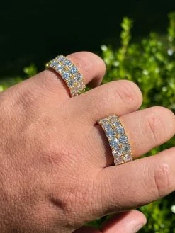 14k Gold Vermeil Hip Hop Iced Tennis 10mm MOISSANITE Ring Passes Diamond Tester 23 14k Gold Vermeil Hip Hop Iced Tennis 10mm MOISSANITE Ring Passes Diamond Tester -Harlem Bling Shop harlembling 14k gold vermeil hip hop iced tennis 10mm moissanite ring passes diamond tester 55114.1664393957