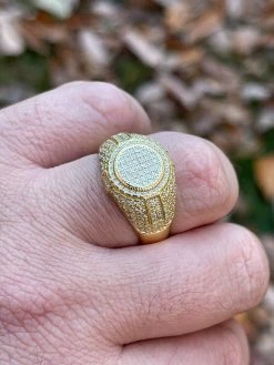 14K Gold Vermeil Iced Hip Hop Pinky Ring REAL MOISSANITE Stone Pass Diamond Test 17 14K Gold Vermeil Iced Hip Hop Pinky Ring REAL MOISSANITE Stone Pass Diamond Test -Harlem Bling Shop harlembling 14k gold vermeil iced hip hop pinky ring real moissanite stone pass diamond test 19693.1664360060